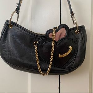 Vintage Super RARE y2k juicy couture heart shape mirror baguette  bag!